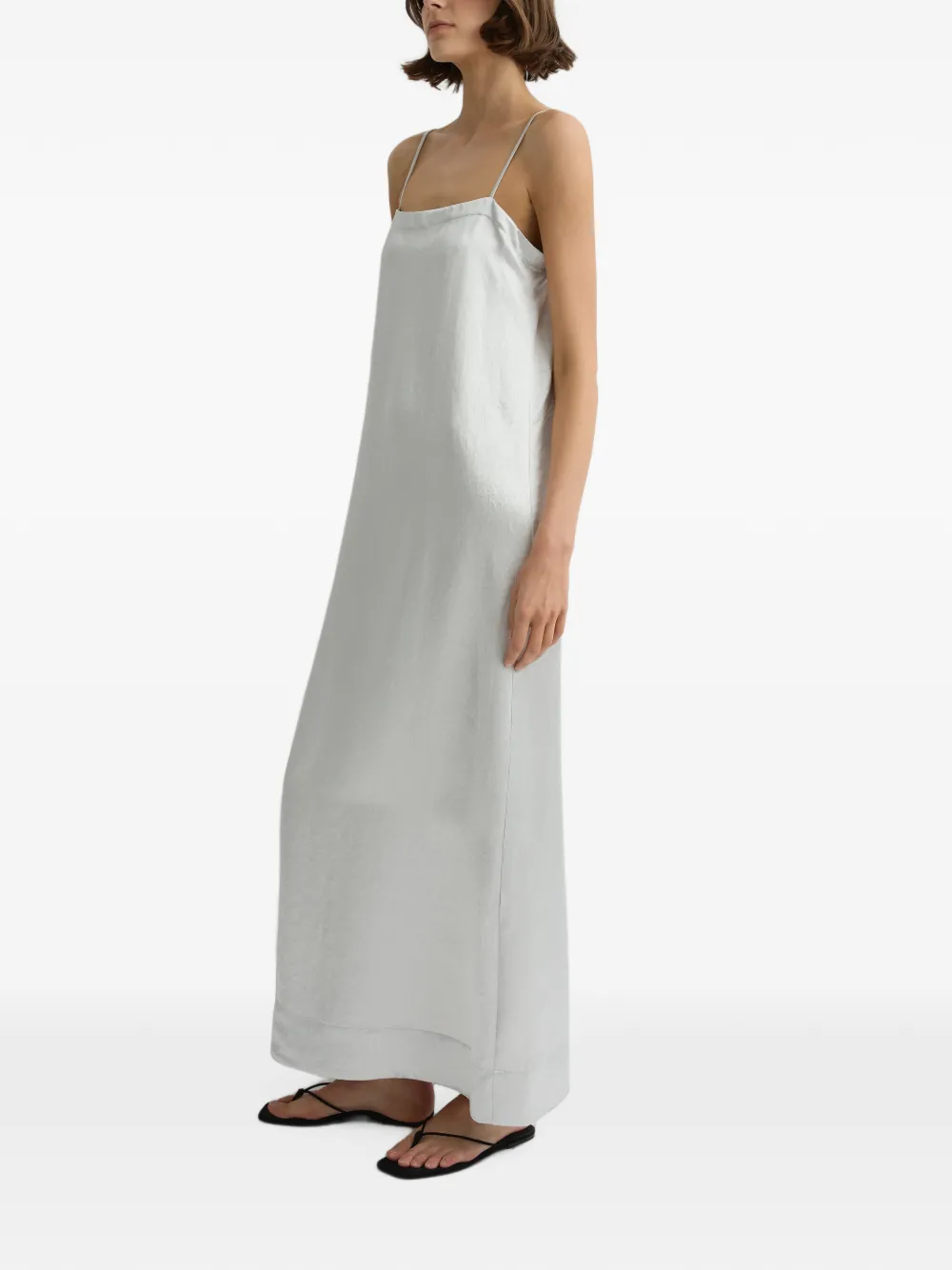 BONDI BORN Kobe Column Maxi Dress in Grey, view 2