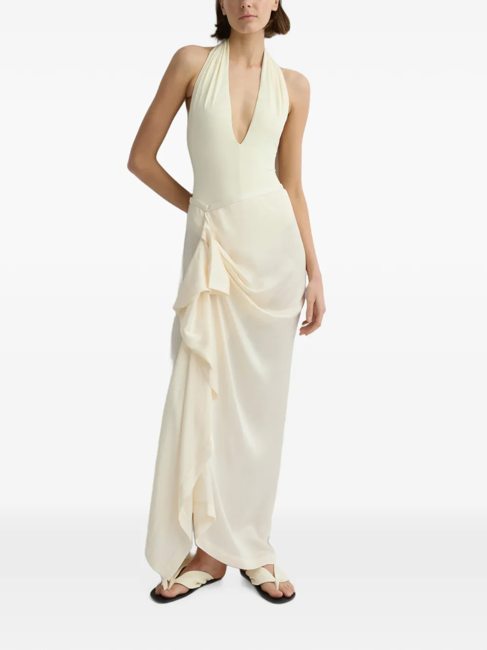 BONDI BORN Blair badpak met halternek Beige