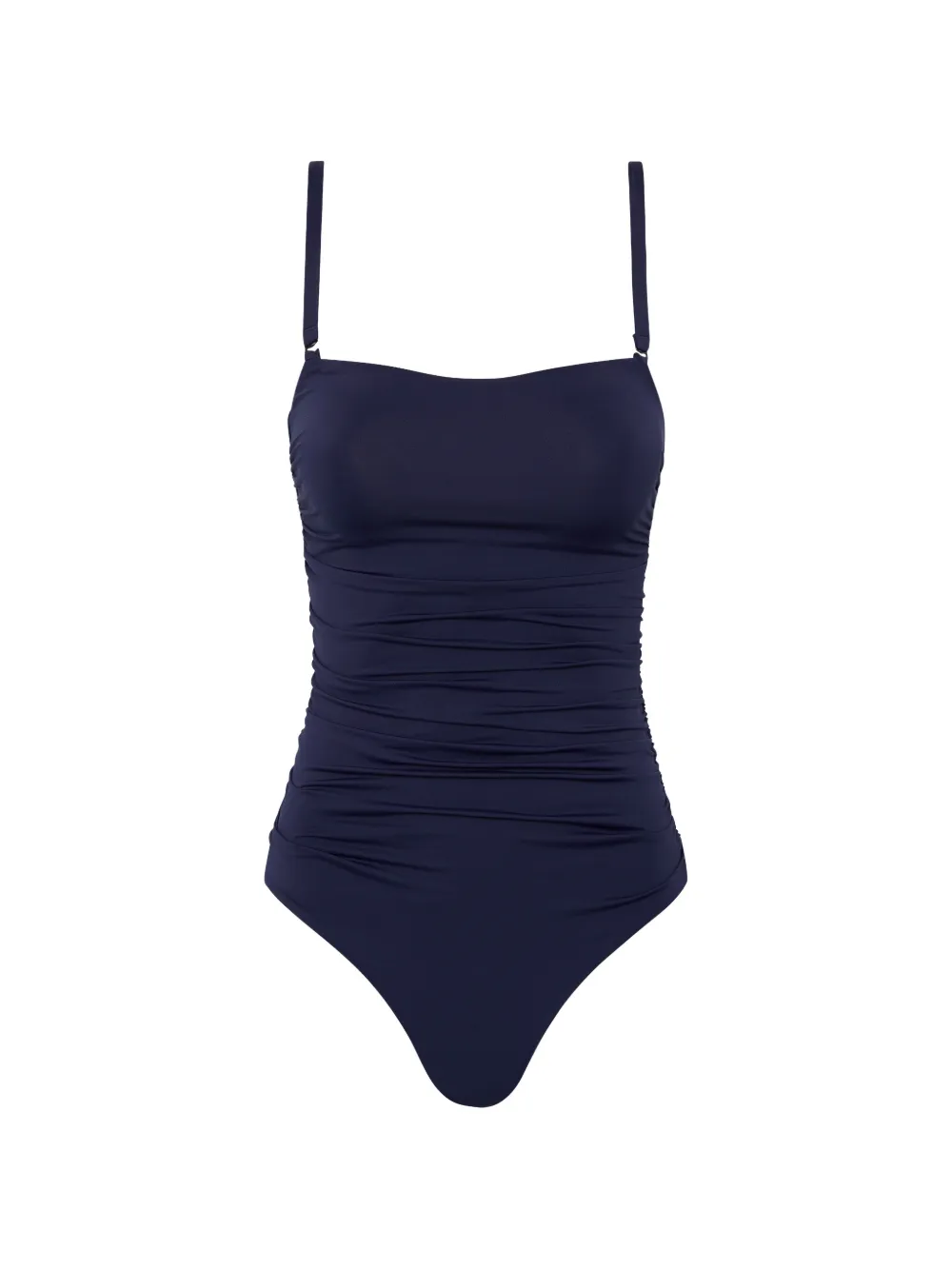 BONDI BORN Costume intero Raya con arricciatura - Blu