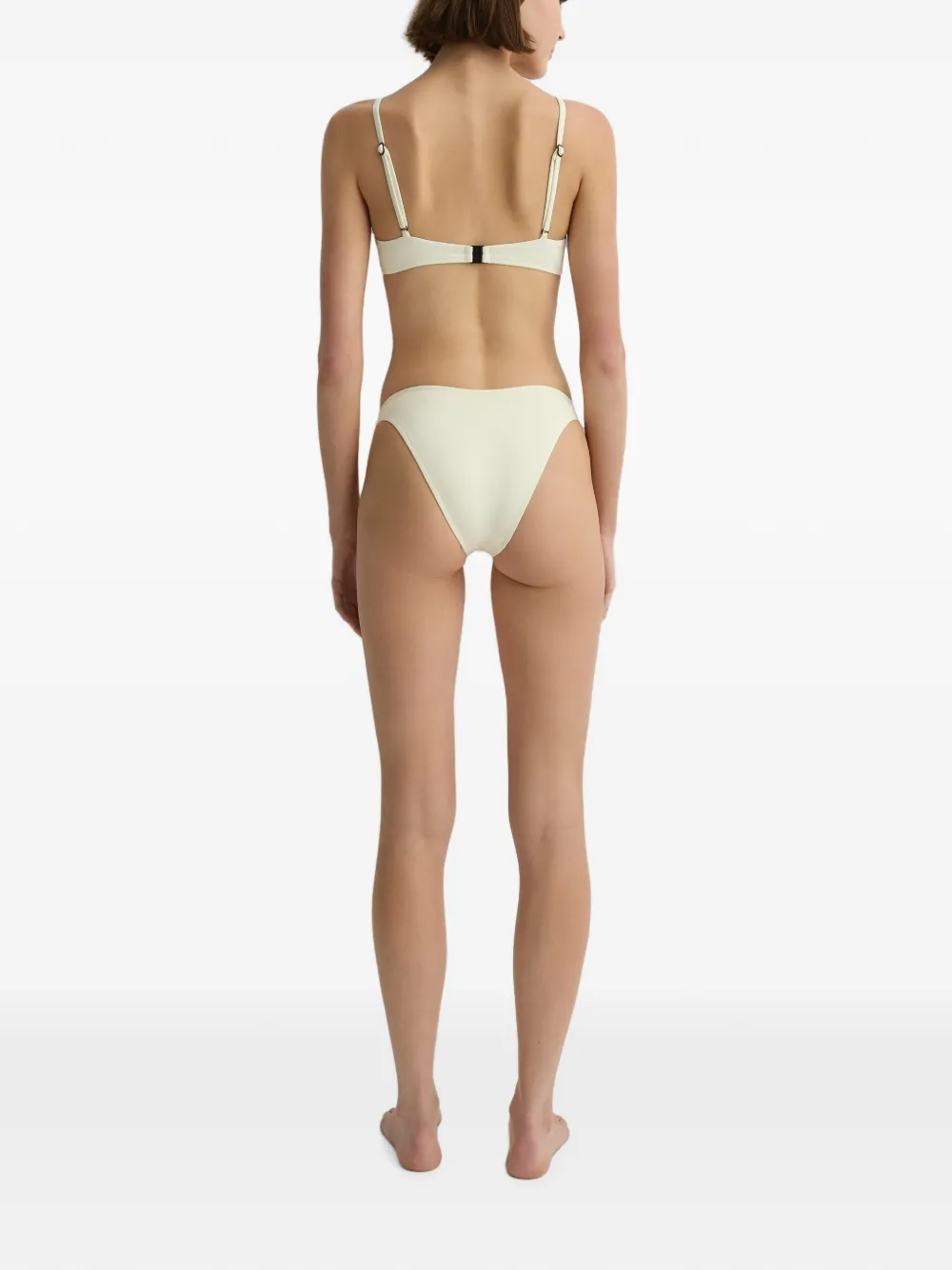 BONDI BORN Leya high waist bikinislip Beige