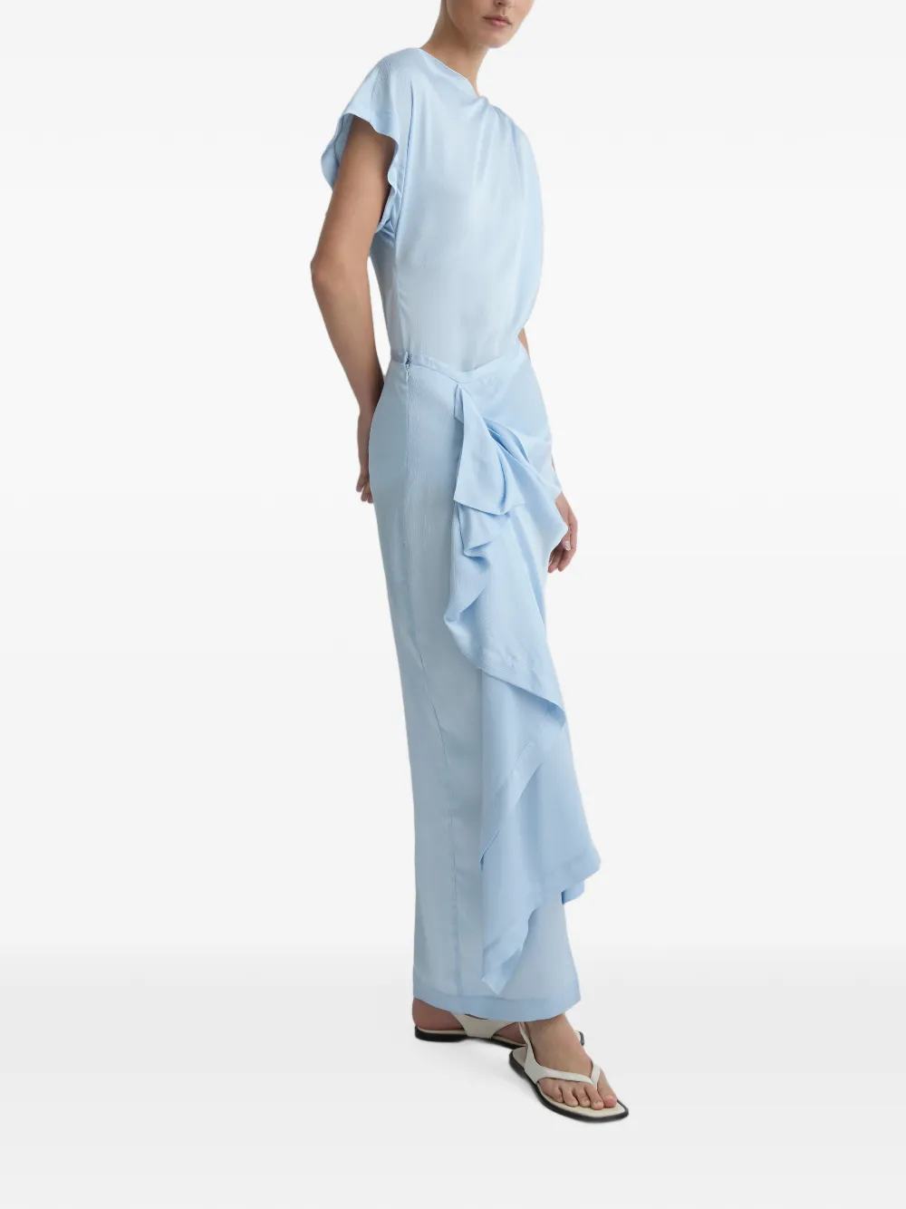 BONDI BORN Ardea gedrapeerde maxi-rok Blauw