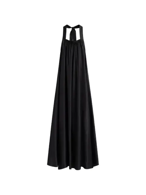 BONDI BORN Marfa silk halterneck maxi dress