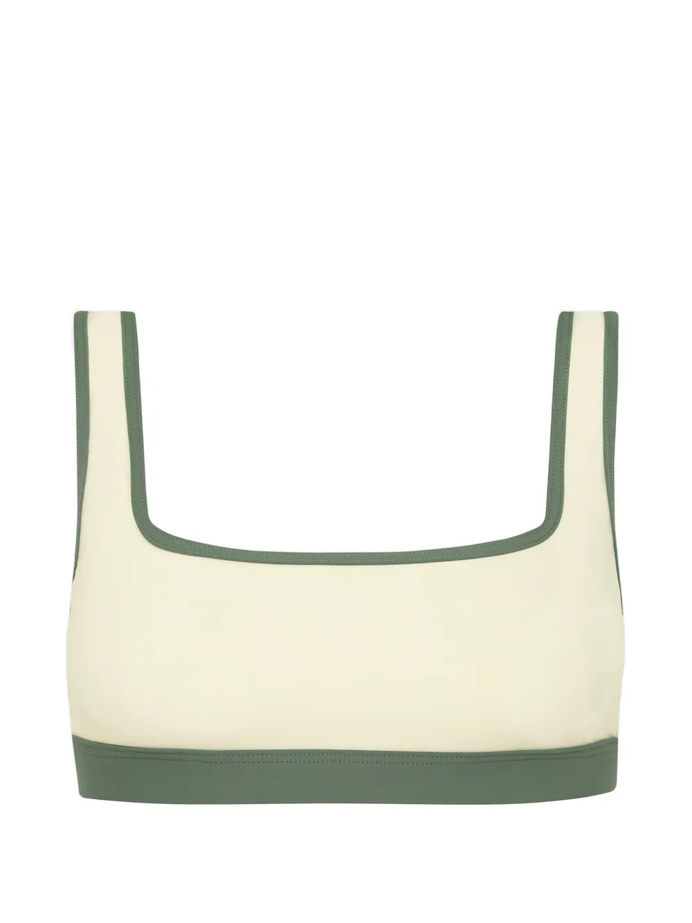 BONDI BORN Top bikini Hayden con scollo quadrato - Toni neutri