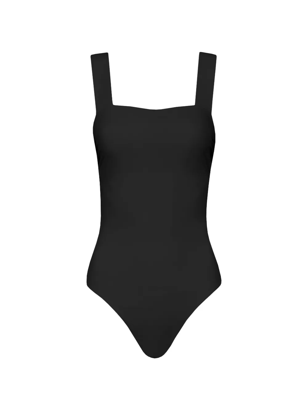BONDI BORN Costume intero Gwen con scollo quadrato - Nero
