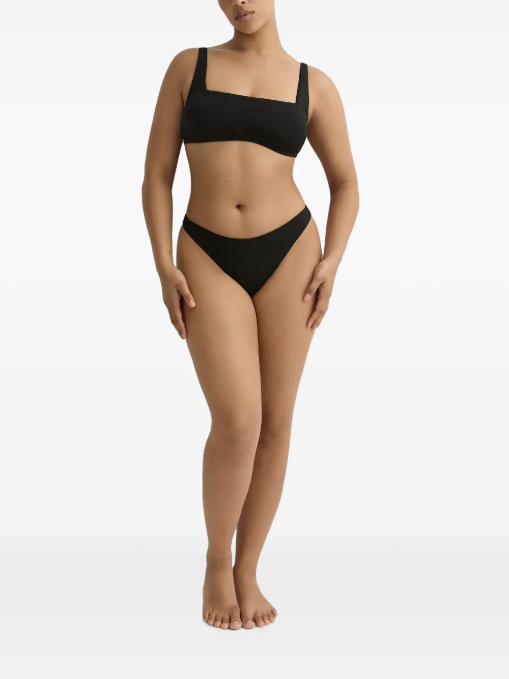 BONDI BORN Leya high waist bikinislip Zwart