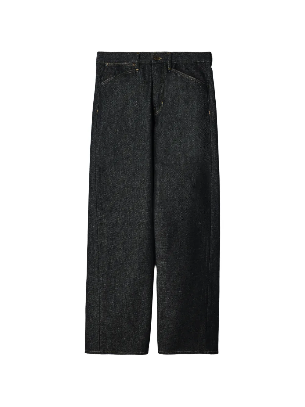 LEMAIRE pantalon à coupe cinq poches en denim épais teint en fil - Gris LEMAIRE pantalon à coupe cinq poches en denim épais teint en fil - Gris