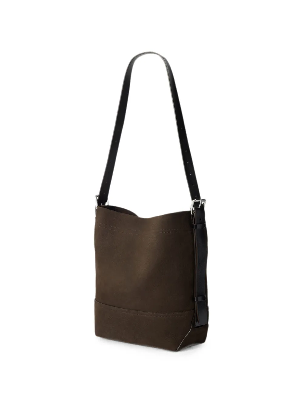 LEMAIRE Kleine Alpaca nubuck shopper met ceintuur Bruin