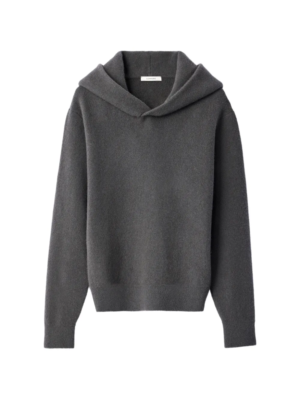 LEMAIRE hooded sweater in cashmere - Grau