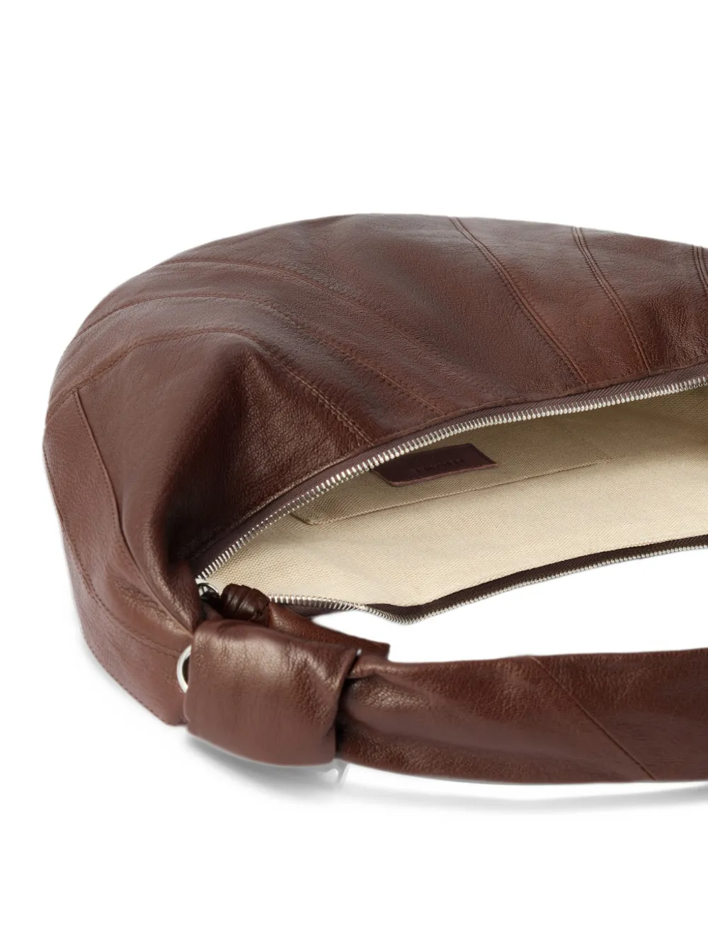 LEMAIRE Fortune Croissant geitenleren tas Bruin