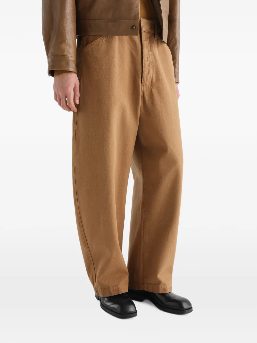 LEMAIRE Formele loafers van glanzend leer Zwart