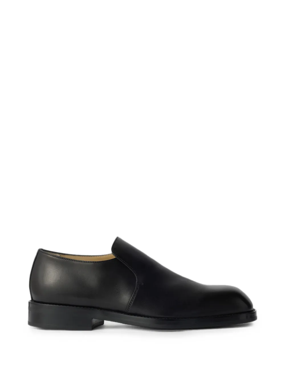 LEMAIRE formal loafers in shiny leather - Nero
