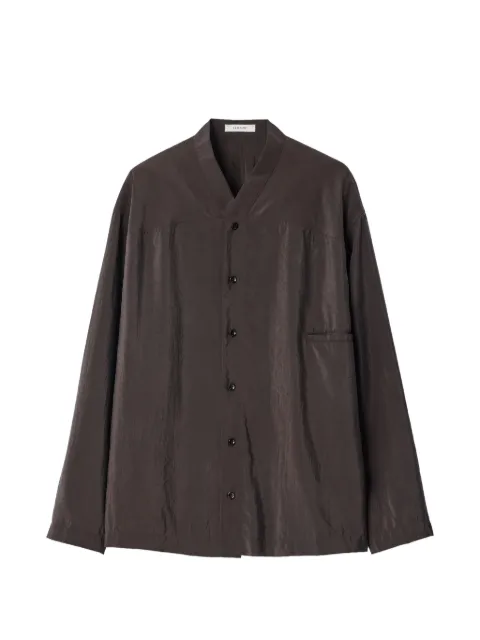 LEMAIRE camisa de seda seca con cuello en V
