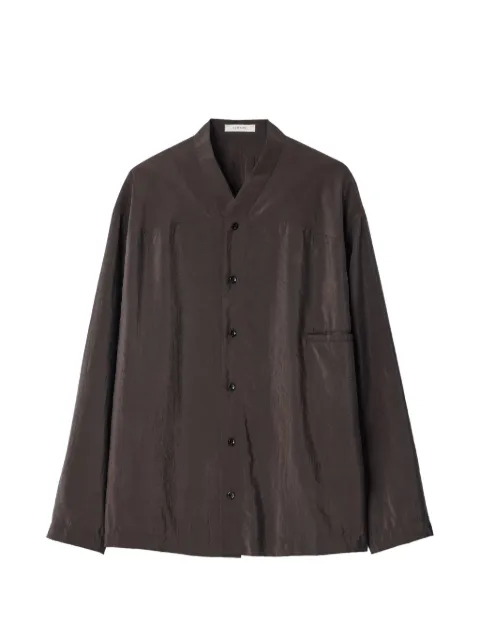 LEMAIRE chemise en soie sèche à col v