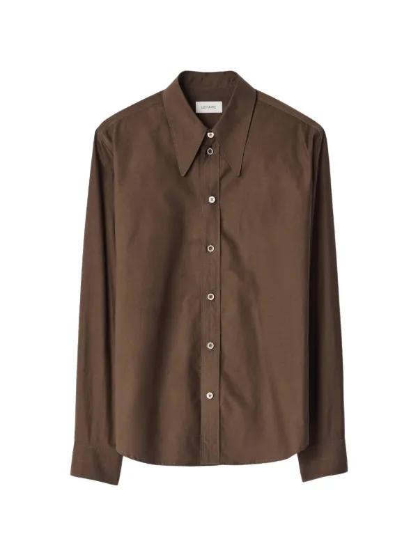 LEMAIRE brownストライプ 長袖シャツ LEMAIRE brownストライプ 長袖シャツ