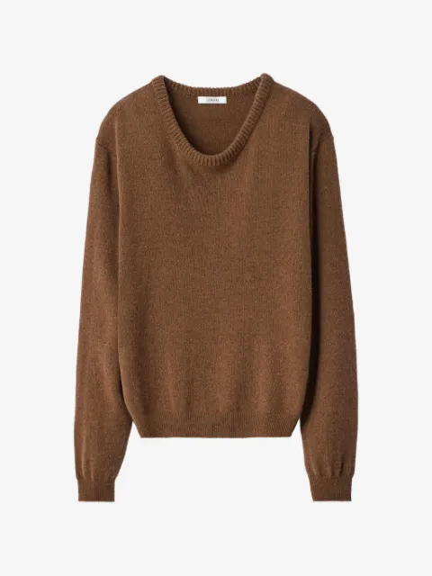LEMAIRE crew-neck sweater in alpaca wool blend
