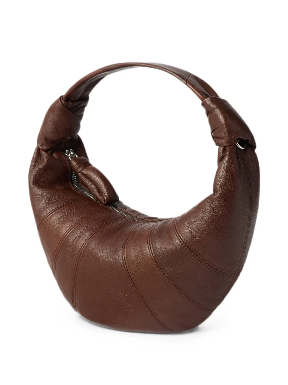 LEMAIRE Fortune Croissant geitenleren mini-tas Bruin