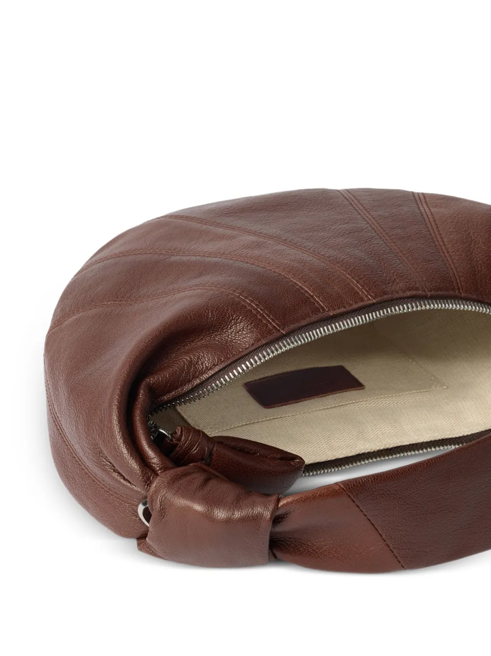 LEMAIRE Fortune Croissant geitenleren mini-tas Bruin