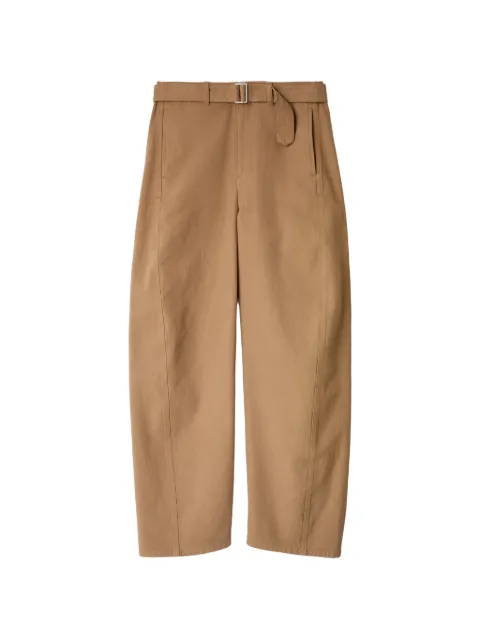 LEMAIRE twisted belted pants in dyed heavy broken twill