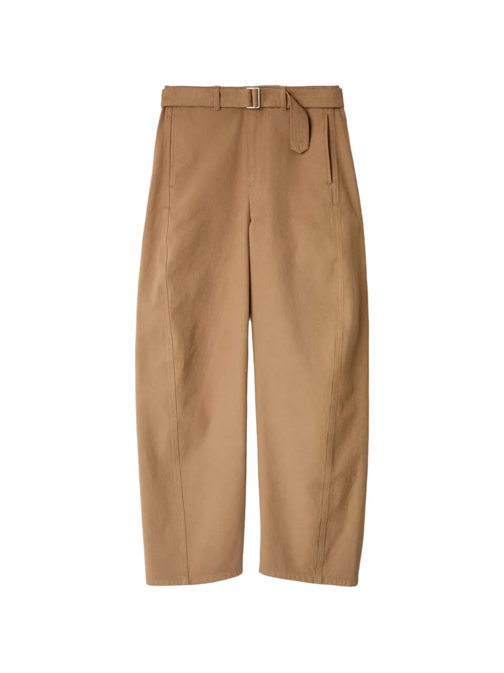 LEMAIRE twisted belted pants in dyed heavy broken twill