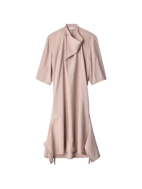LEMAIRE soft-collar dress in dry silk