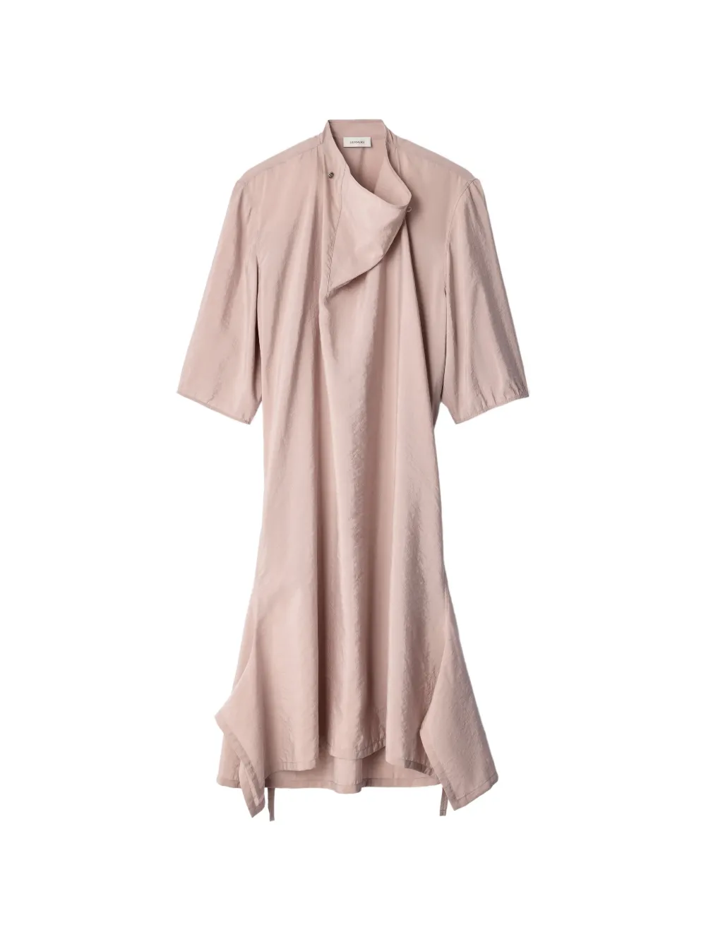 LEMAIRE soft-collar dress in dry silk