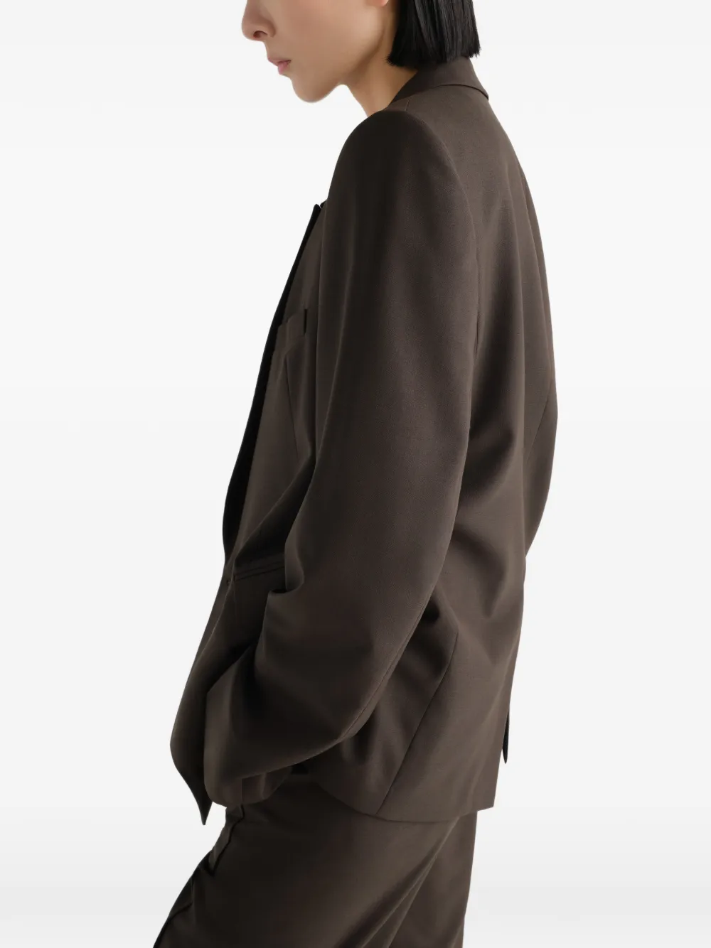 LEMAIRE Blazer met dubbele rij knopen Bruin