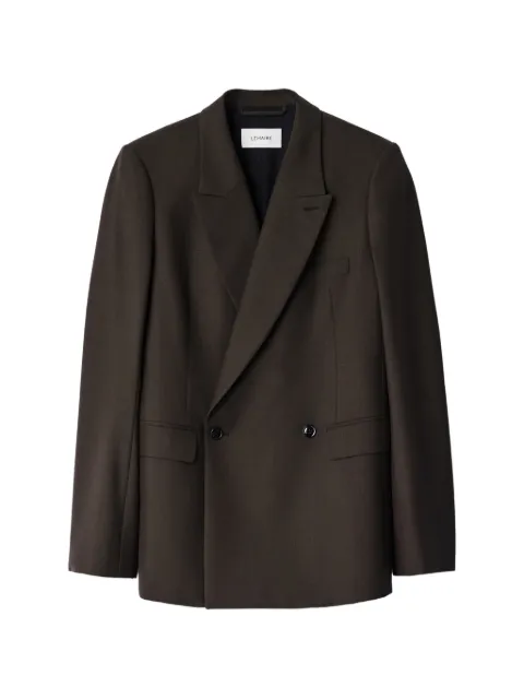 LEMAIRE double-breasted tailored jacket in tropical wool blend