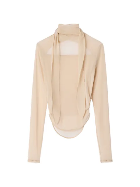 LEMAIRE top de malla estilo flats