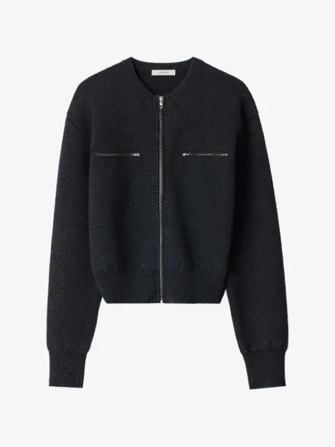 LEMAIRE zipped top in alpaca wool blend