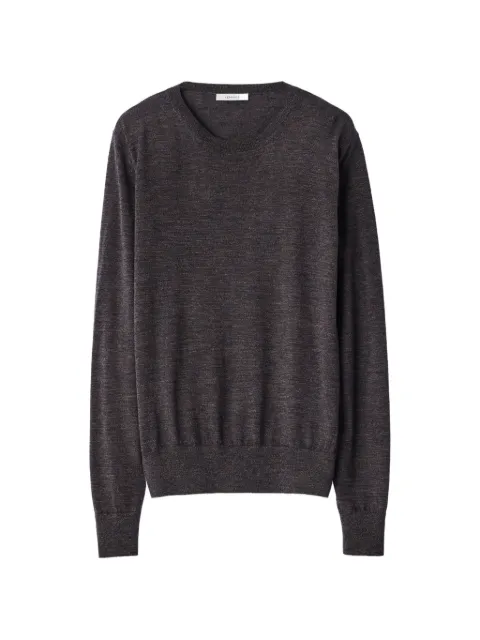 LEMAIRE crew-neck sweater in fine Mouliné merino wool