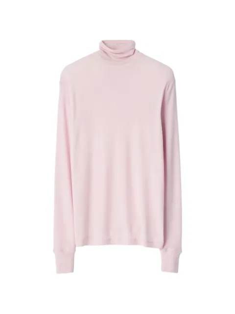 LEMAIRE stand-collar top in wool and silk jersey