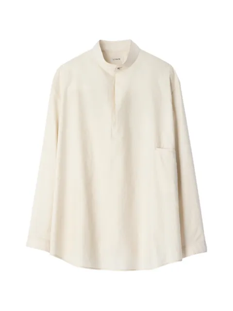 LEMAIRE sailor top in washed cotton and silk blend