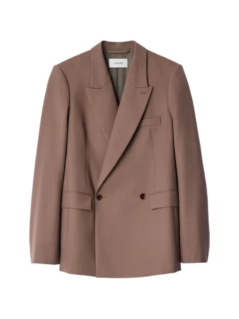 LEMAIRE double-breasted tailored jacket in tropical wool blend