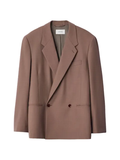 LEMAIRE double-breasted jacket in tropical wool blend