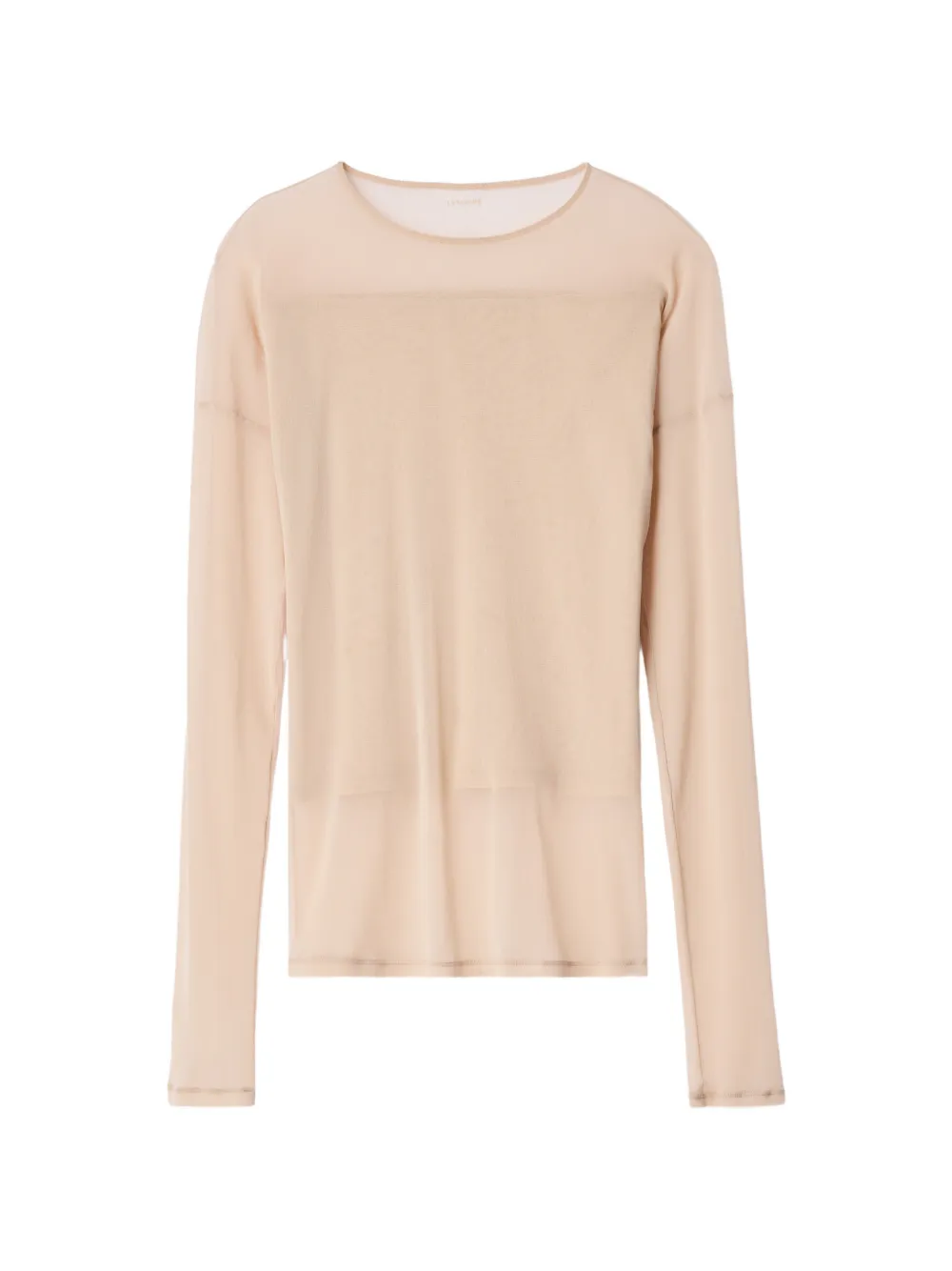 LEMAIRE long-sleeve ballerina-style top in mesh jersey - Toni neutri