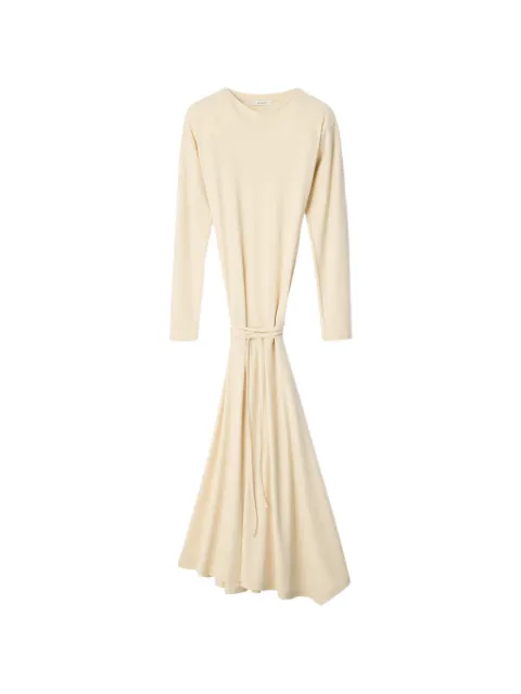 LEMAIRE fluid long-sleeve dress in silky jersey crepe