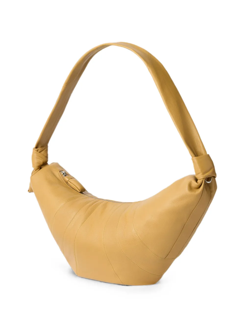 LEMAIRE Grote Croissant geitenleren tas Beige
