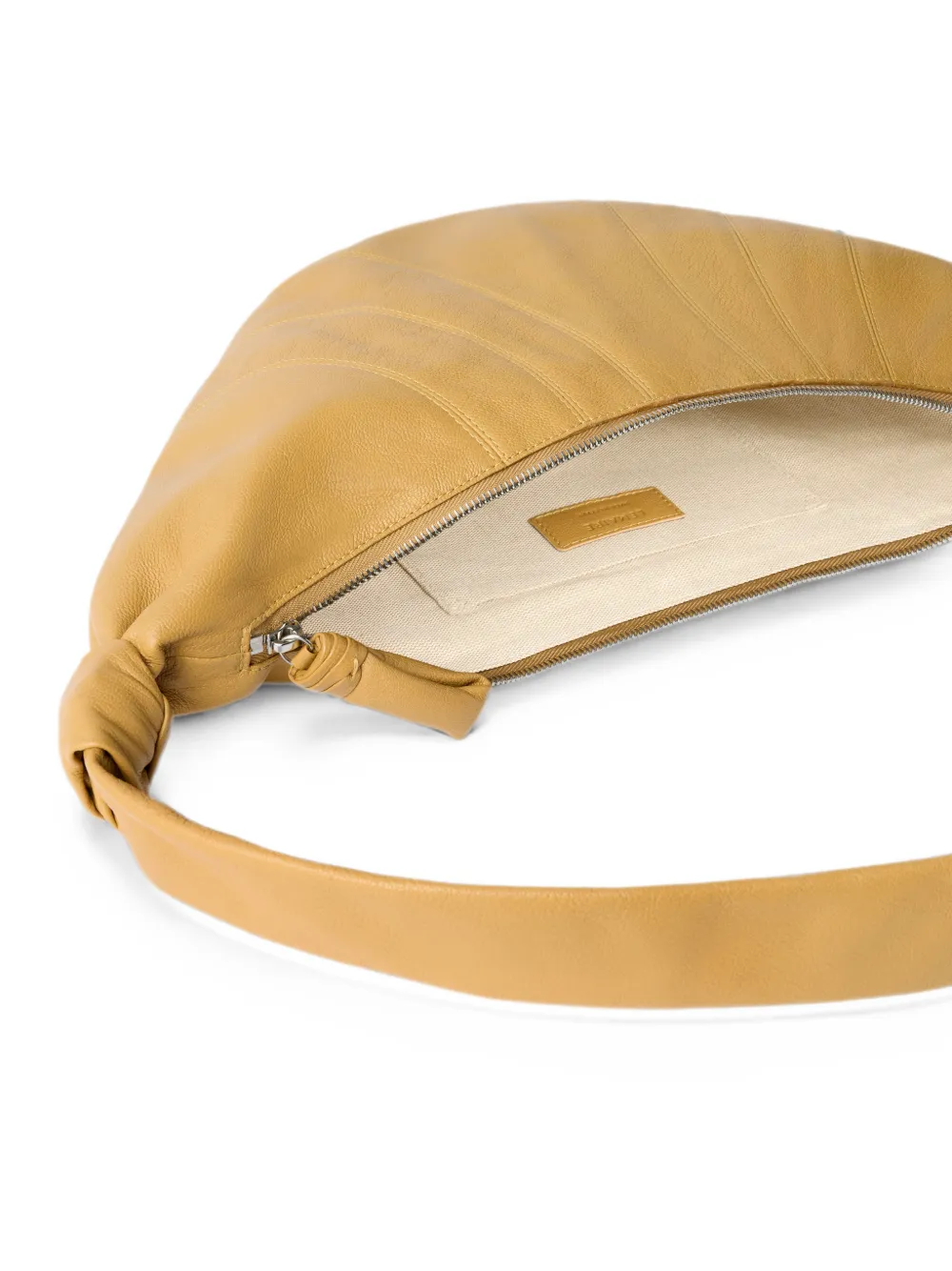 LEMAIRE Medium Croissant leren tas Geel
