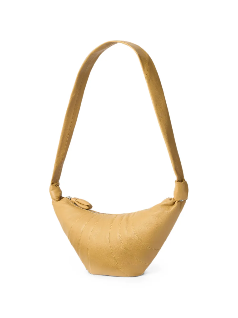 LEMAIRE Medium Croissant leren tas Geel