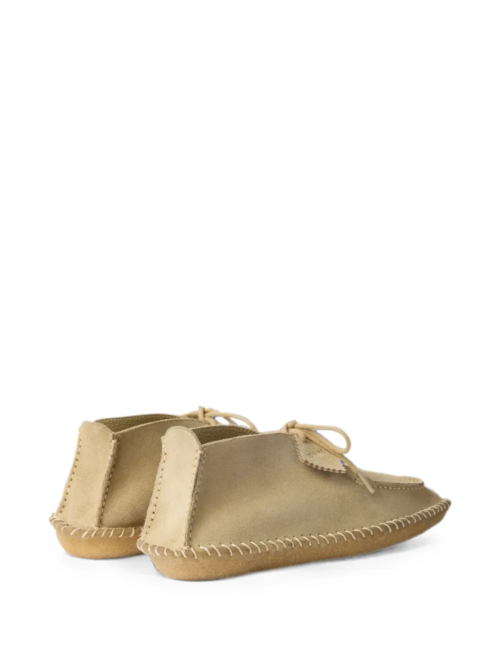 LEMAIRE desert moccasins in reversed suede leather Beige