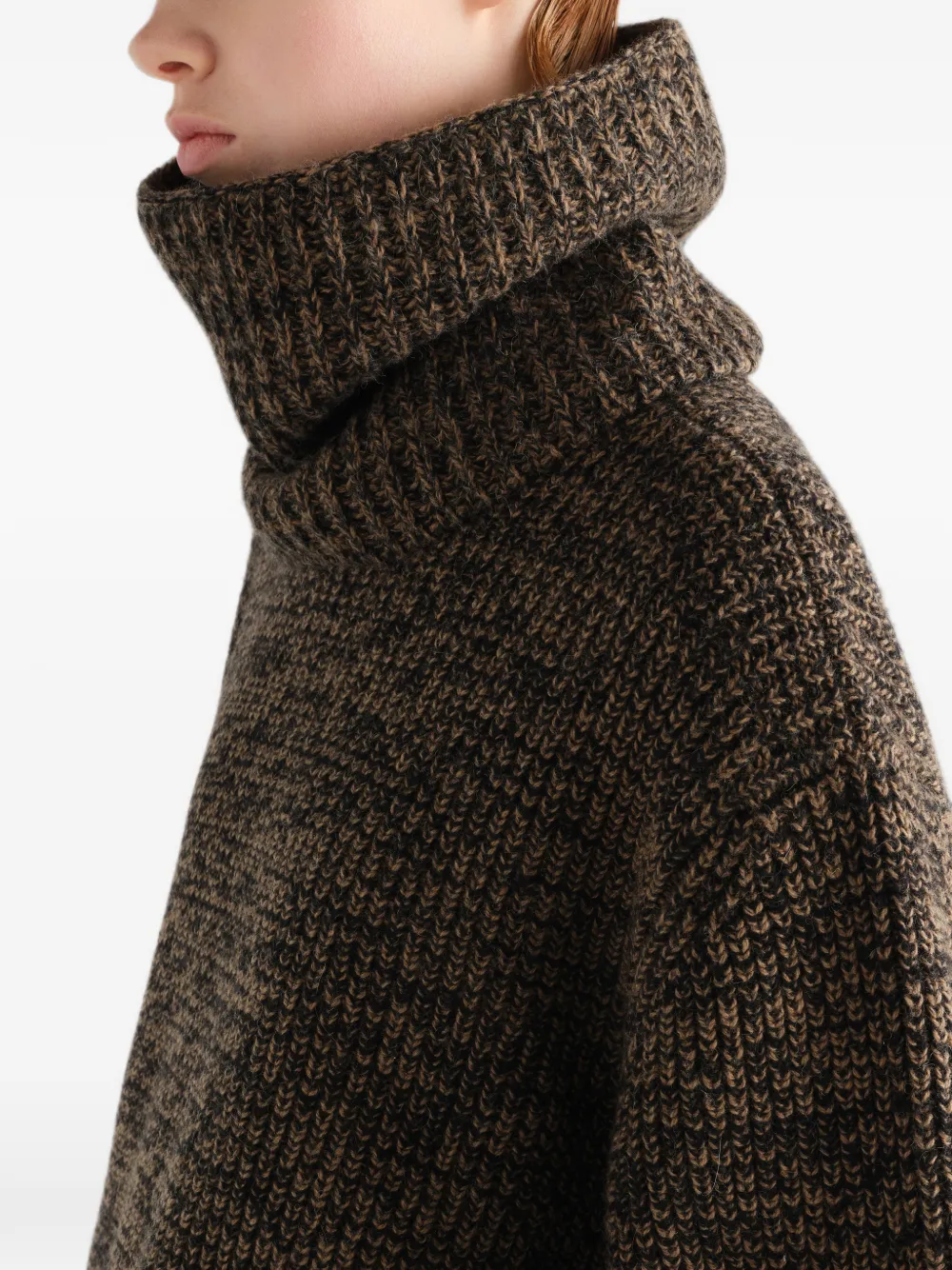 LEMAIRE Halswarmer van alpaca- en jakwolblend Bruin