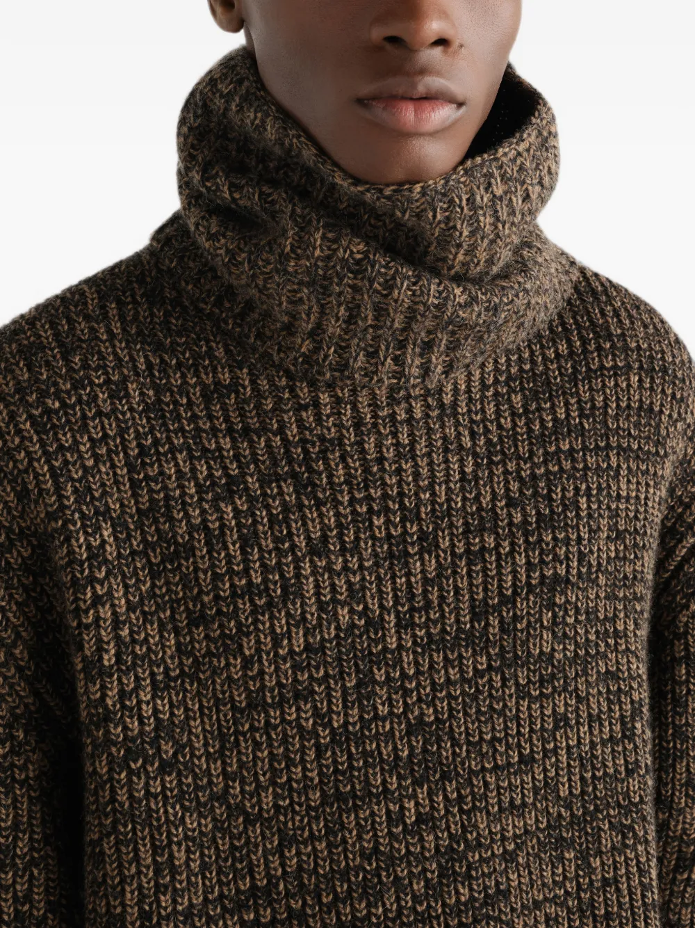 LEMAIRE Halswarmer van alpaca- en jakwolblend Bruin