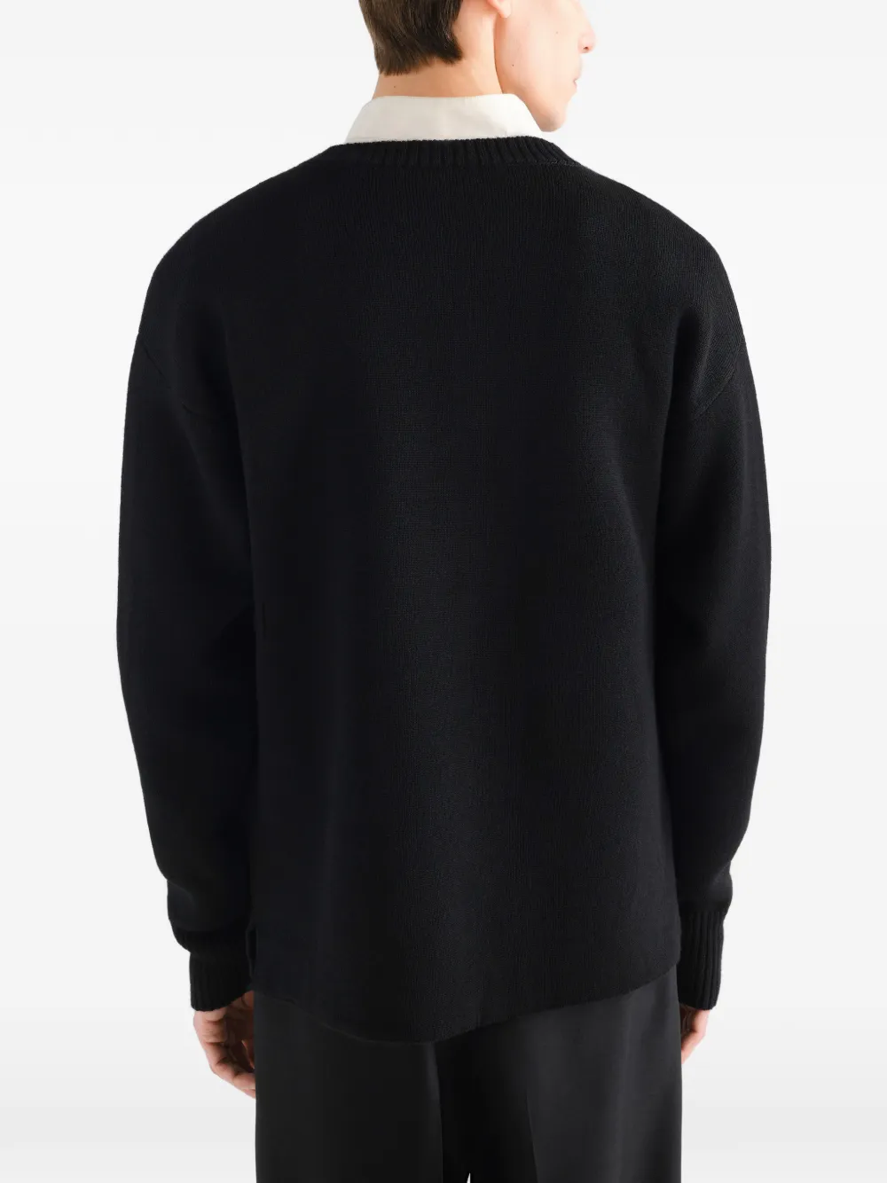 LEMAIRE Trui van scheerwol met boothals Blauw