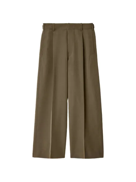 LEMAIRE single-pleat tailored pants in wool and mohair cloth