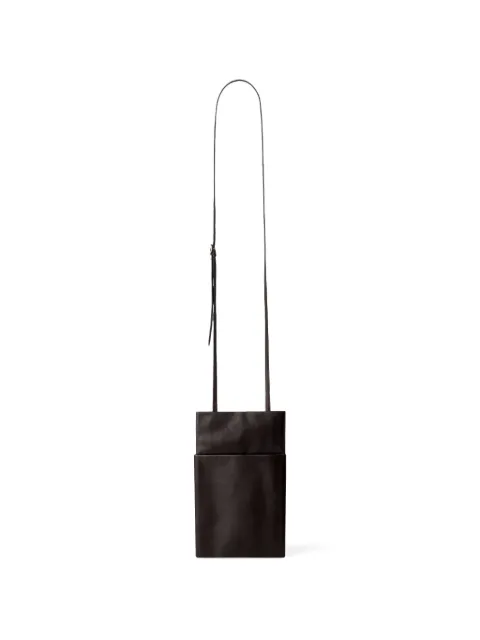 LEMAIRE book pouch in grained leather