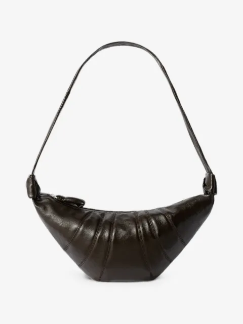 LEMAIRE medium Croissant bag in coated cotton