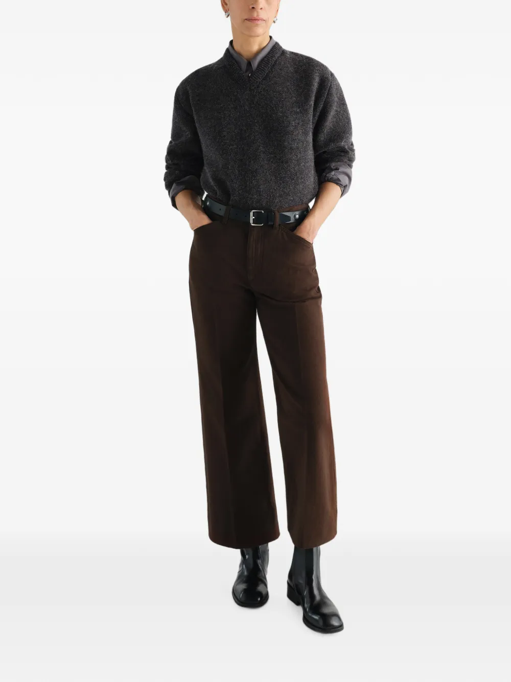 LEMAIRE Straight broek Bruin