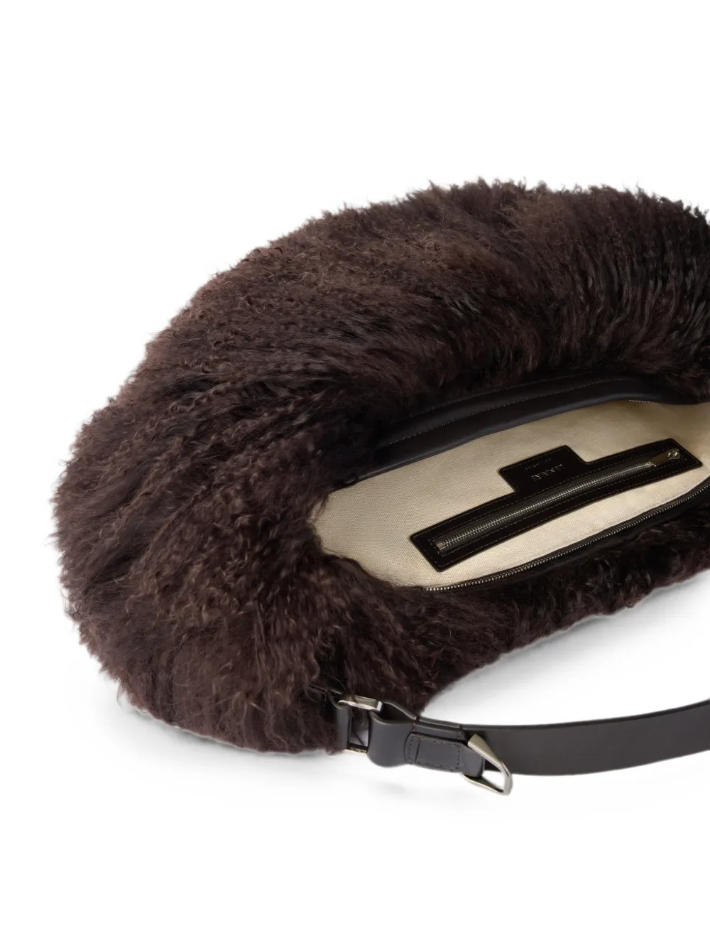 LEMAIRE Quiver lamsleren tas Bruin