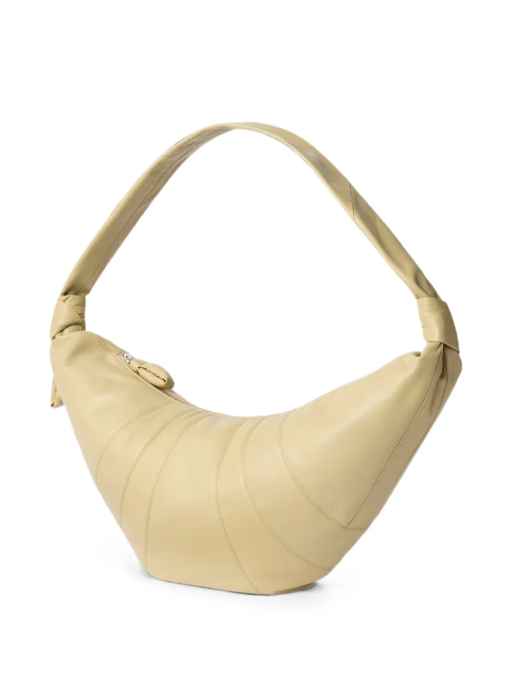 LEMAIRE Grote Croissant leren tas Geel