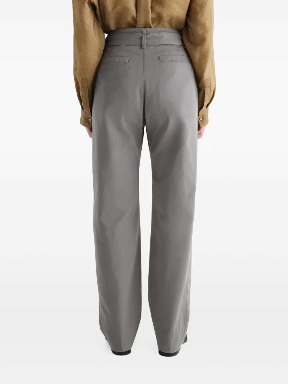 LEMAIRE Twill broek van polykatoen Grijs